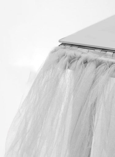 Saia de Mesa Branca 10cm